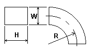 90° Rectangular Elbow